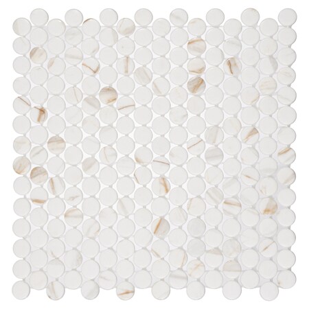 Andova Tiles Muse 1 in. x 1 in. Glass Penny Round Mosaic Wall & Floor Tile Andova Tiles